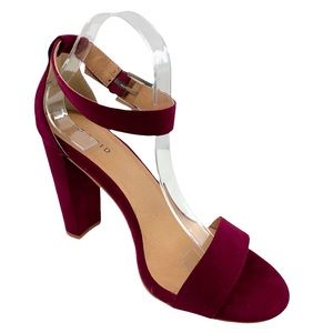 Torrid Ankle Strap Heel Sandal Wine Size 10W